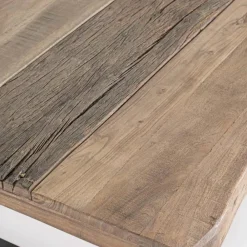 Viadurini Living Moderne Couchtische-Homemotion Couchtisch aus Stahl und Tischplatte aus Akazienholz - Zalma