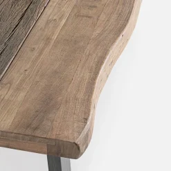 Viadurini Living Moderne Couchtische-Homemotion Couchtisch aus Stahl und Tischplatte aus Akazienholz - Zalma