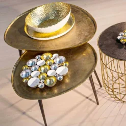 Viadurini Living Moderne Couchtische-Homemotion Design Couchtisch mit Aluminiumplatte - Yamila