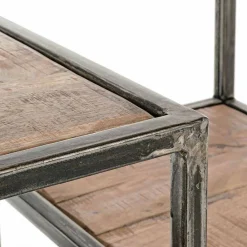 Viadurini Living Moderne Design Bücherregale-Homemotion Industrial Style Bücherregal aus lackiertem Stahl und Holz - Zompo