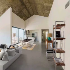 Viadurini Living Moderne Design Bücherregale-Homemotion Modern Floor Bücherregal aus verchromtem Stahl und Holz - Lisotta