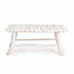 Viadurini Living Moderne Couchtische-Homemotion Moderner Couchtisch in gebleichten Teakholzzweigen - Bambus