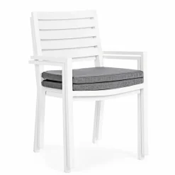 Viadurini in the Garden Gartenstühle Metall-Homemotion Stapelbarer Outdoor-Stuhl aus Aluminium, 4 Stück - Carina