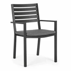 Viadurini in the Garden Gartenstühle Metall-Homemotion Stapelbarer Outdoor-Stuhl aus Aluminium, 4 Stück - Carina