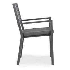 Viadurini in the Garden Gartenstühle Metall-Homemotion Stapelbarer Outdoor-Stuhl aus Aluminium, 4 Stück - Carina