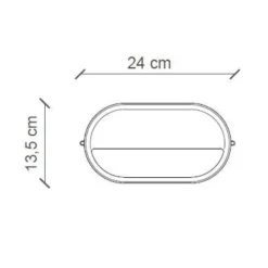 Ferroluce Garten-Wandlampen-Horizontale Außenwandleuchte aus handbemalter Keramik Efeu - Brindisi