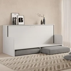 Viadurini Night Design Klappbett-Horizontales Klappbett mit Sofa Made in Italy - Collaborative