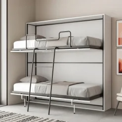 Viadurini Night Design Klappbett-Horizontales Klapp-Etagenbett Made in Italy - Collaborative