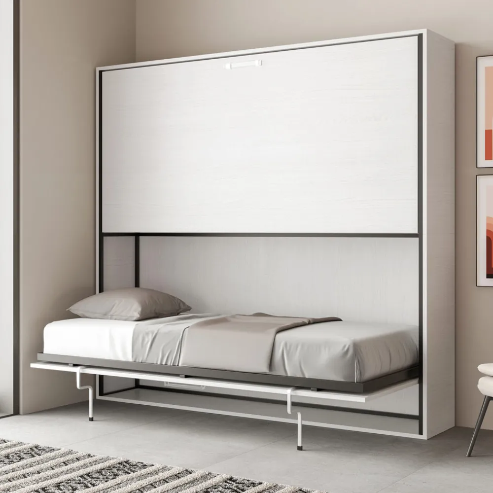 Viadurini Night Design Klappbett-Horizontales Klapp-Etagenbett Made in Italy - Collaborative