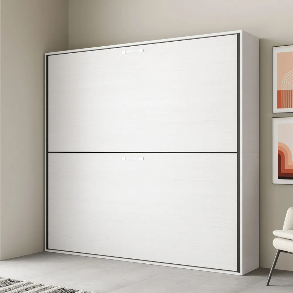 Viadurini Night Design Klappbett-Horizontales Klapp-Etagenbett Made in Italy - Collaborative