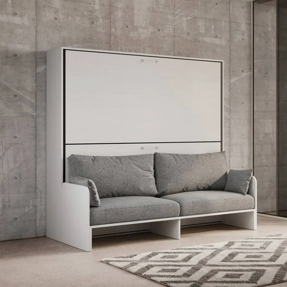 Viadurini Night Design Klappbett-Horizontales Klapp-Etagenbett mit Sofa Made in Italy – Collaborative