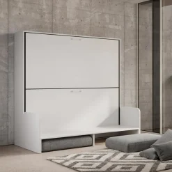 Viadurini Night Design Klappbett-Horizontales Klapp-Etagenbett mit Sofa Made in Italy – Collaborative