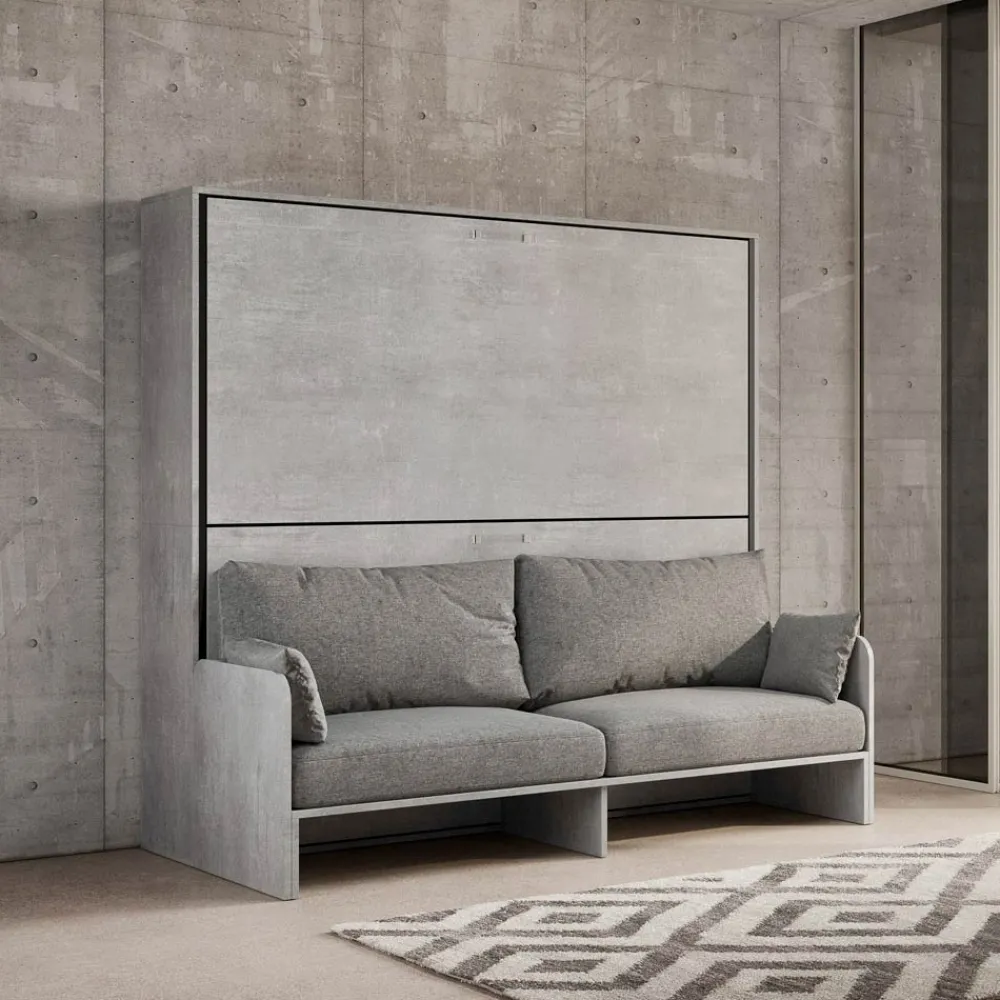 Viadurini Night Design Klappbett-Horizontales Klapp-Etagenbett mit Sofa Made in Italy – Collaborative
