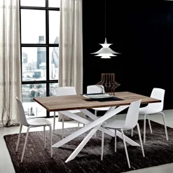 Viadurini Living Esstische-HPL Esstisch mit Metallfuß Made in Italy, Precious - Carlino