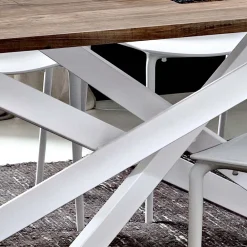 Viadurini Living Esstische-HPL Esstisch mit Metallfuß Made in Italy, Precious - Carlino