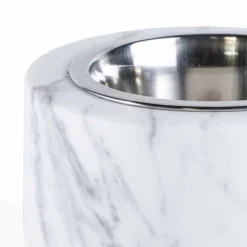 Viadurini Pet Collection Deko Artikel Und Wohnaccessoires-Hunde- und Katzenschale aus weißem Carrara-Marmor Made in Italy - Ciotta