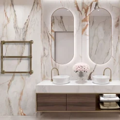 Scirocco H Handtuchheizkörper Wasser-Hydraulischer Handtuchwärmer aus Messing in verschiedenen Ausführungen Made in Italy - Olga