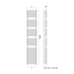 Viadurini Radiators Handtuchheizkörper Wasser-Hydraulischer Handtuchwärmer in Stahl-Aluminium-Ausführung, hergestellt in Italien – Brioches
