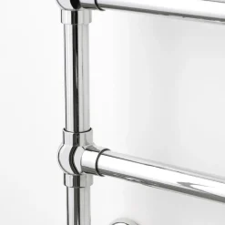 Scirocco H Handtuchheizkörper Wasser-Hydraulischer Handtuchwärmer für Badezimmer aus verchromtem Messing Made in Italy - Caterina