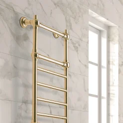 Scirocco H Handtuchheizkörper Wasser-Hydraulischer Handtuchwärmer für Badezimmer aus Messing Made in Italy - Amira