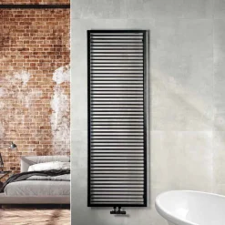 Scirocco H Handtuchheizkörper Wasser-Hydraulischer Handtuchwärmer für Badezimmer aus Graphitstahl - Shadow von Scirocco