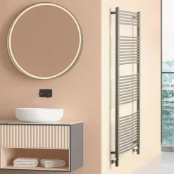 Scirocco H Handtuchheizkörper Wasser-Hydraulischer Handtuchwärmer aus Stahl in verschiedenen Farben Made in Italy - Ibis