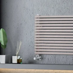 Viadurini Radiators Heizkörper Hydraulisch-Hydraulischer Heizkörper mit einzelnen Elementen mit quadratischem Querschnitt, hergestellt in Italien – Nougat