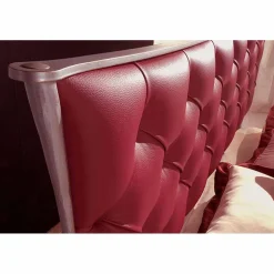 Viadurini Night Design Maßgeschneiderte Möbel|Schmiedeeisen Doppelbetten-Idra Capitonnè Doppelbett aus Schmiedeeisen in Design