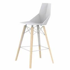 Vondom Barhocker-Indoor Barhocker in Holz und Kunststoff Verschiedene Farben - Faz Wood von