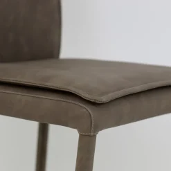 Viadurini Living Moderne Stühle-Indoor-Stuhl mit hoher Rückenlehne aus Kunstleder Made in Italy - Cleto