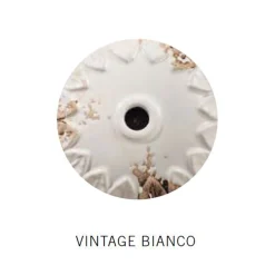 Ferroluce Wandleuchte Industrial-Industriedesign-Wandlampe aus Eisen und Keramik, handgefertigt - Grunge