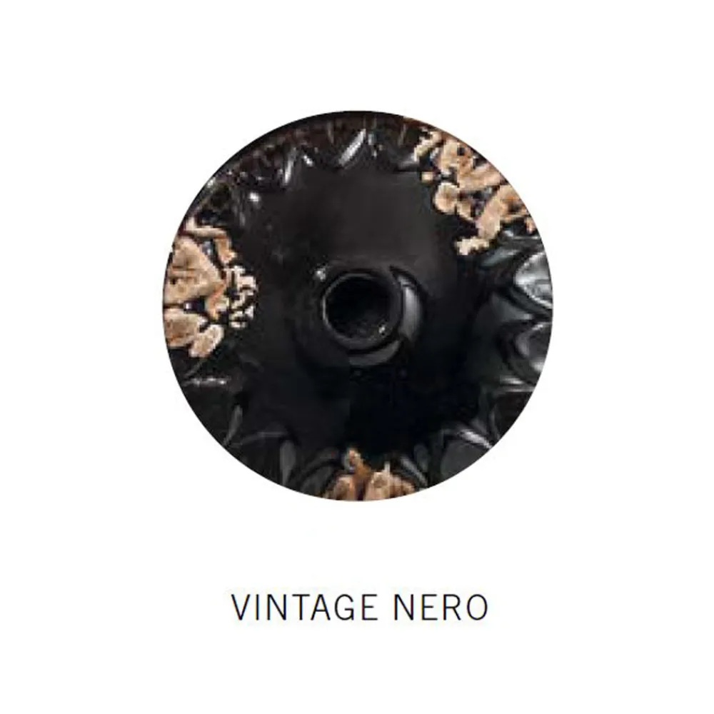 Ferroluce Pendelleuchte Industrial-Industrielle handwerkliche Hängelampe aus Eisen und Keramik - Industriell