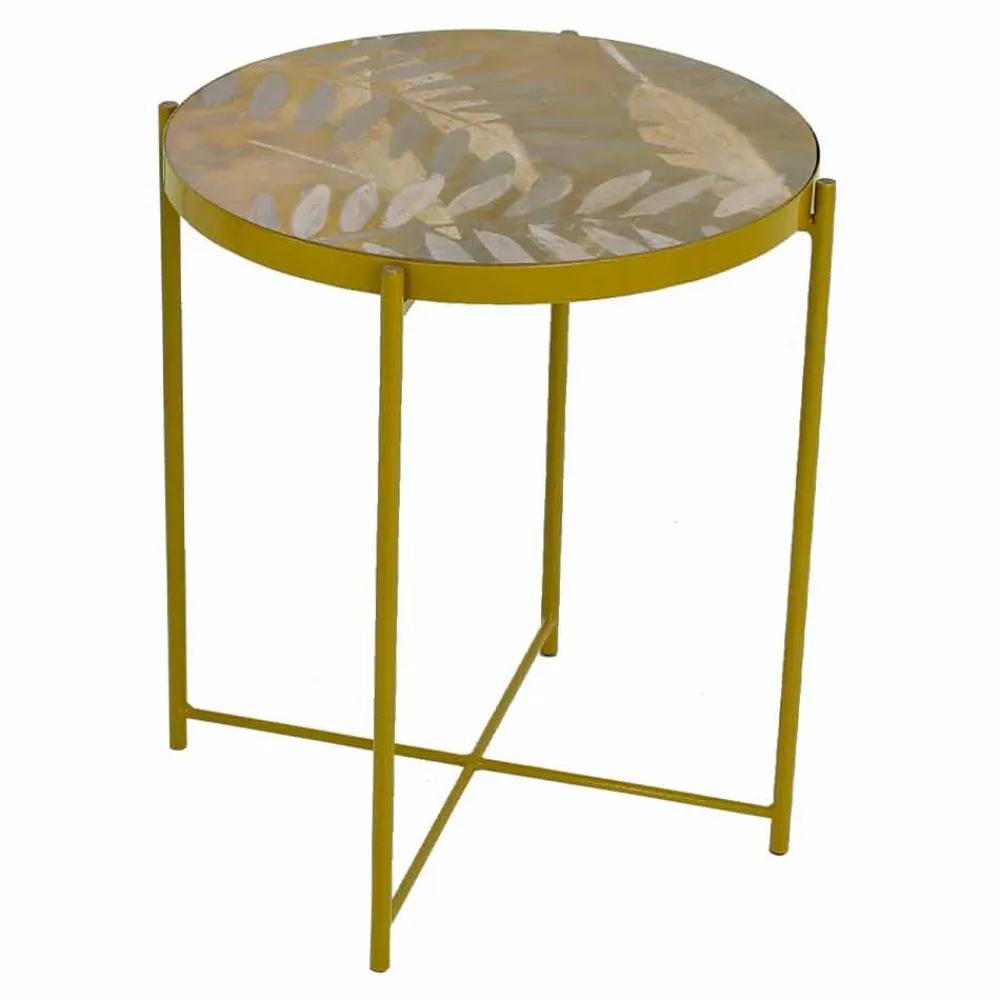 Viadurini Design Moderne Couchtische-Innen- oder Außen-Couchtisch mit Metallstruktur Made in Italy - Carim