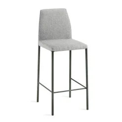 Viadurini Living Küchenhocker-Innenhocker aus Perlenstoff und schwarzen Beinen, hergestellt in Italien – Blumen