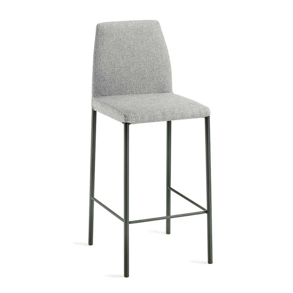 Viadurini Living Küchenhocker-Innenhocker aus Perlenstoff und schwarzen Beinen, hergestellt in Italien – Blumen