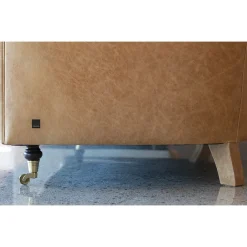 Viadurini Living Moderne Sofas-Innensofa mit Holzfüßen und Metallrädern Made in Italy - Giocoso