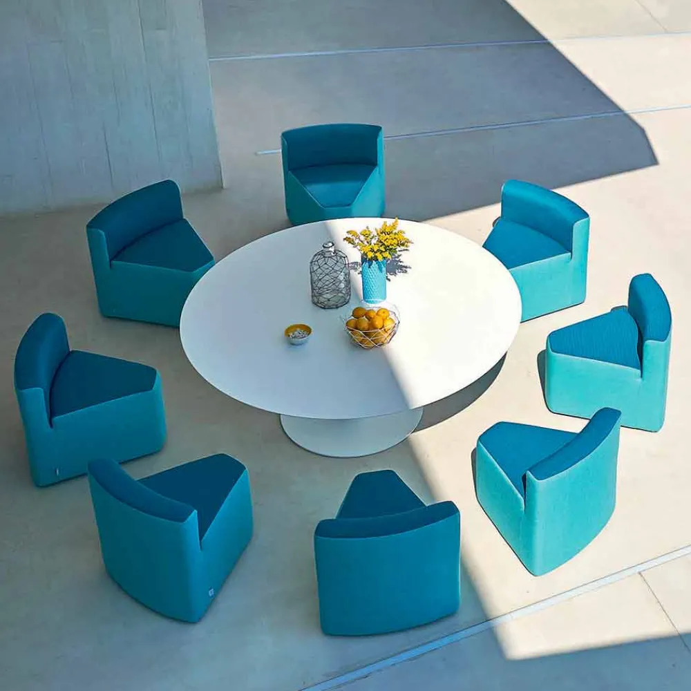 Varaschin Gartentische Fest-In&out Gartentisch + 8 Loungestühle Big