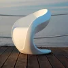 Myyour Sessel Kunststoff|Moderne Sessel-Interner oder externer Design-Sessel aus weißem Polyethylen - Petra von