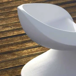 Myyour Sessel Kunststoff|Moderne Sessel-Interner oder externer Design-Sessel aus weißem Polyethylen - Petra von