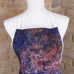 Viadurini by Marchi 1633 Küchen Schürzen-Italienische handgefertigte Schürze aus Baumwolle mit manuellem Kunstdruck - Viadurini von Marchi