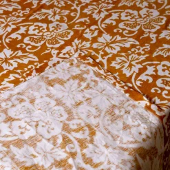 Viadurini by Marchi 1633 Tischdecken-Italienische handwerkliche Tischdecke 100% Leinen mit Handabdruck Unikat