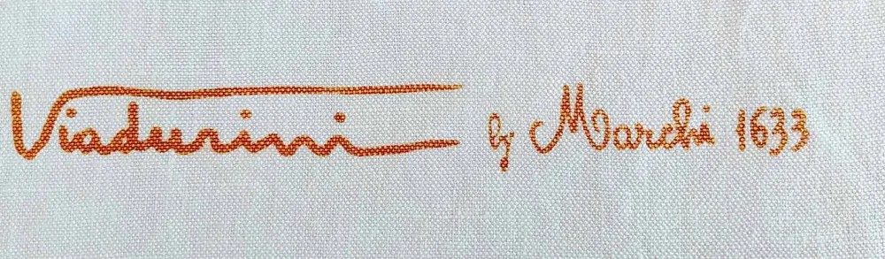 Viadurini by Marchi 1633 Handtücher-Italienisches handgefertigtes Handtuch mit handgefertigtem Druck aus Baumwolle - Viadurini von Marchi