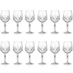 Viadurini Kitchen Italienisches Kristallgeschirr-Italienisches Ökologisches Kristall-Cocktailglas-Service 12 Stück - Bromeo