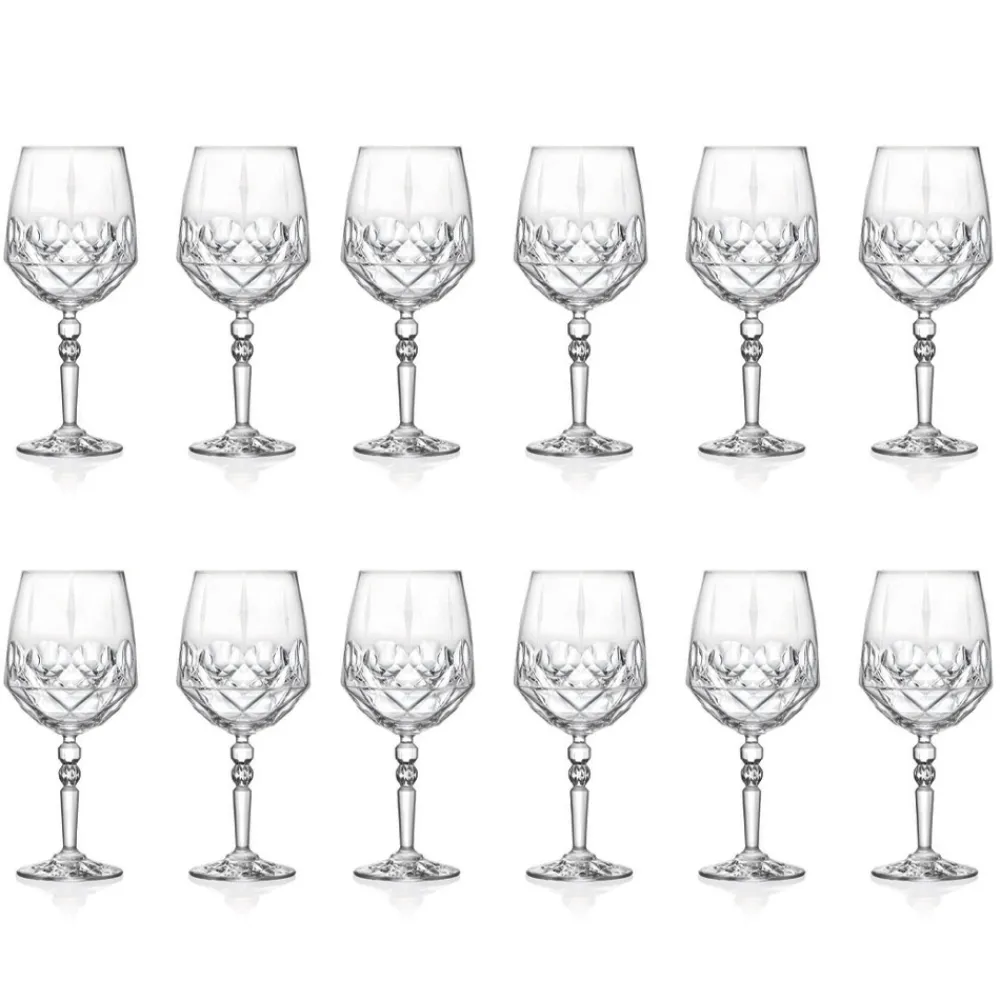 Viadurini Kitchen Italienisches Kristallgeschirr-Italienisches Ökologisches Kristall-Cocktailglas-Service 12 Stück - Bromeo