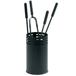 Viadurini Fire Design Kaminbesteck-Kaminbesteckhalter mit 4 Werkzeugen im Lieferumfang enthalten, hergestellt in Italien – Merlo