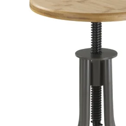 Viadurini Living Küchenhocker-Küchenhocker aus Eichenholz mit Metallstruktur - Salvo