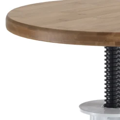 Viadurini Living Küchenhocker-Küchenhocker aus Eichenholz mit Metallstruktur - Salvo