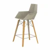 Vondom Barhocker-Küchenhocker mit Armlehnen aus Holz und Kunststoff - Faz Wood von