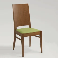 Viadurini Living Klassische Stühle-Küchenstuhl aus Buchenholz und Sitzfläche aus Kunstleder - Florent