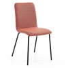 Viadurini Living Moderne Stühle-Küchenstuhl aus farbigem Stoff und Metall im modernen Design – Hermine